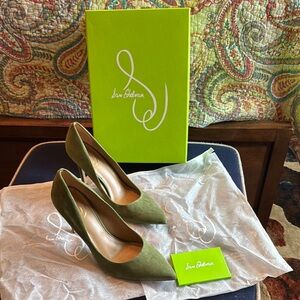 Sam Edelman Green Heeled Shoes Elegant Design